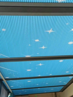 蜂巢帘天窗阳光房遮光遮阳隔热定制