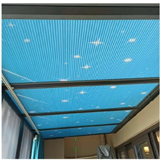 Electric Honeycomb Blinds, the most cost-effective product for sunrooms